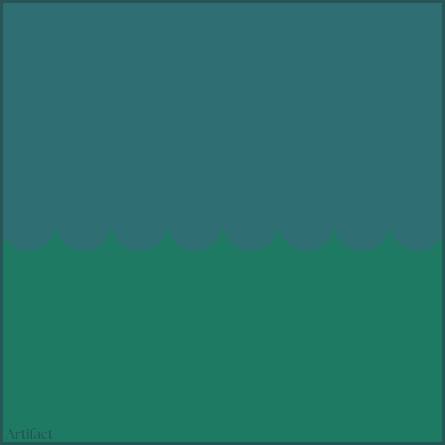 Ocean Emerald Square Silk Scarf