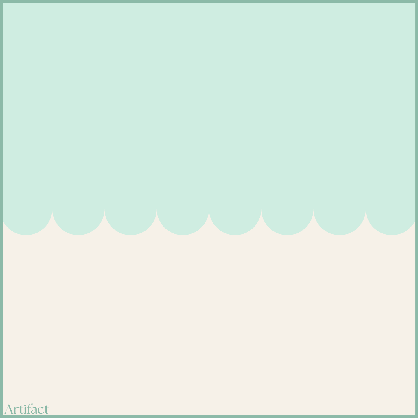Mint Cream Square Silk Scarf