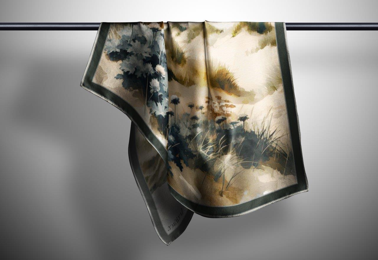 Seascape: Square Silk Scarf