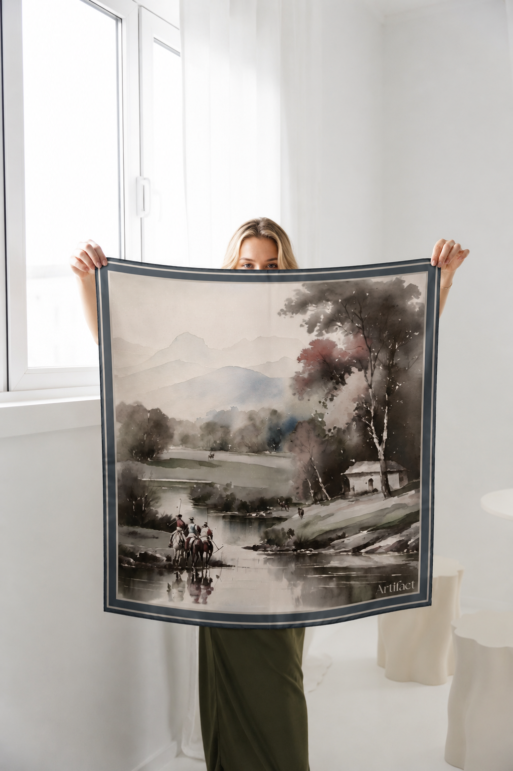 Cheval 26 | Drift Square Silk Scarf