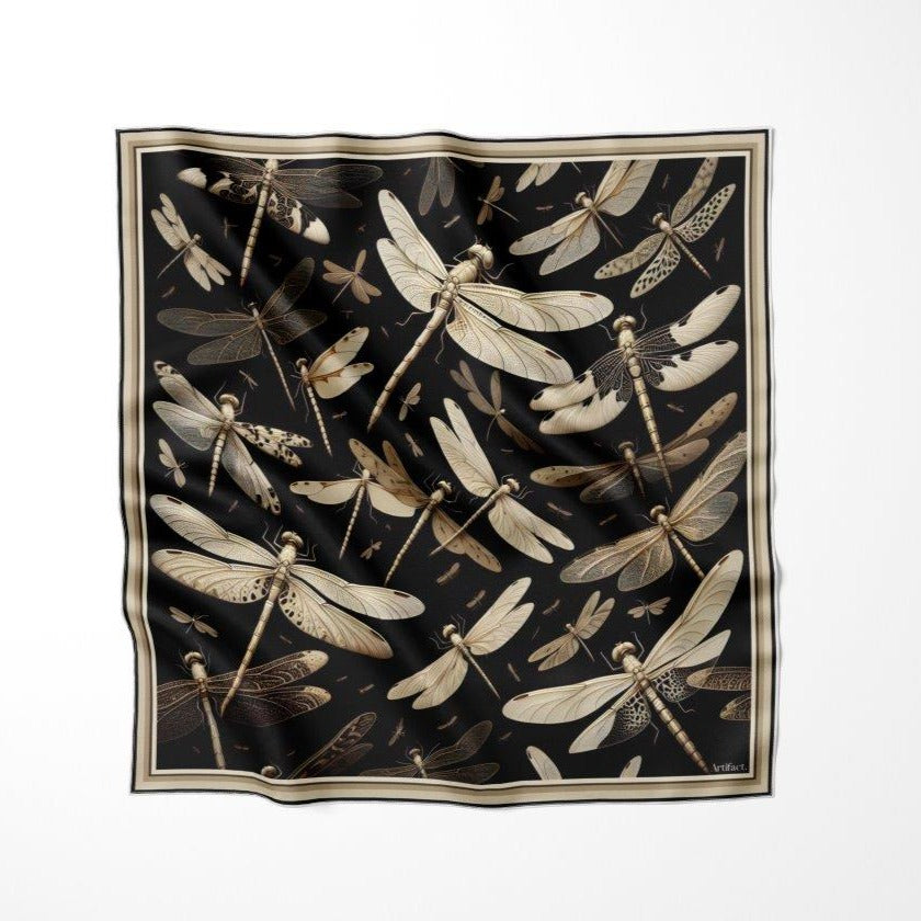 Dragonfly: Square Silk Scarf
