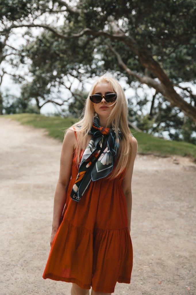 Flori: Square Silk Scarf