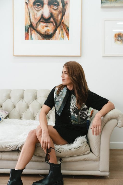 Silva Noire: Square Silk Scarf