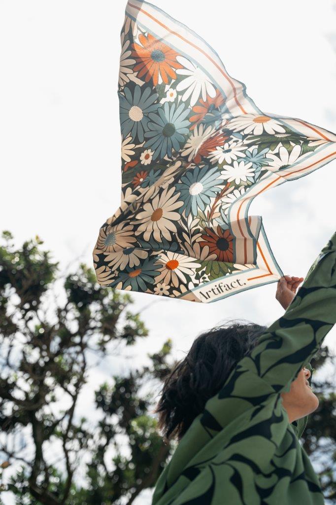 Petal: Square Silk Scarf