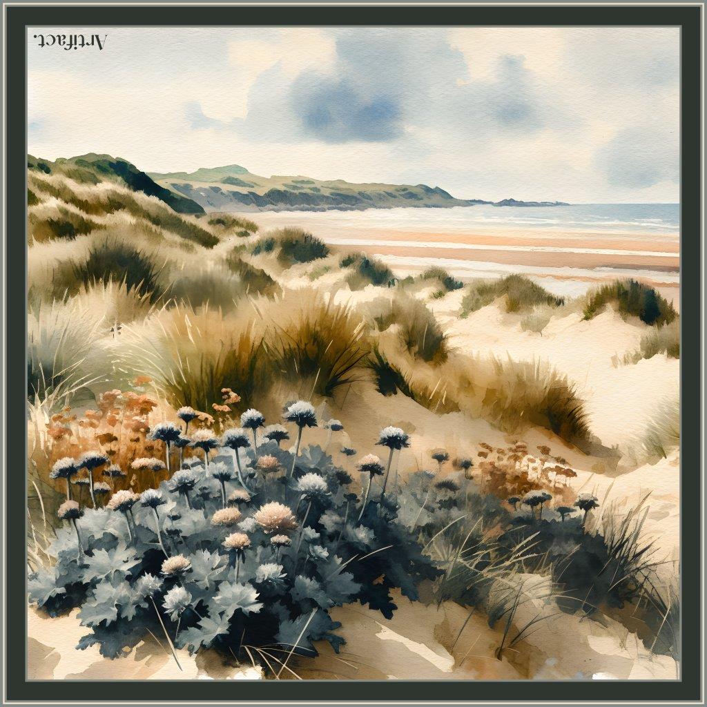 Seascape: Square Silk Scarf