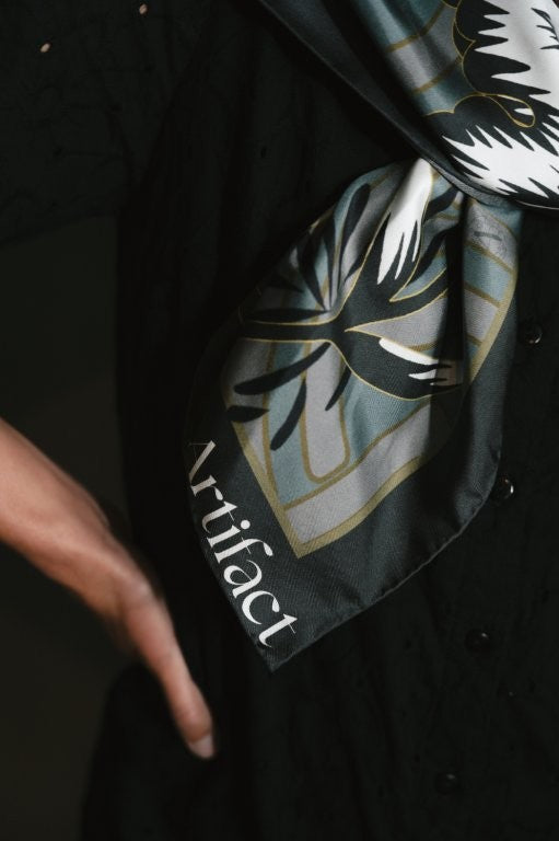 Silva Noire: Square Silk Scarf