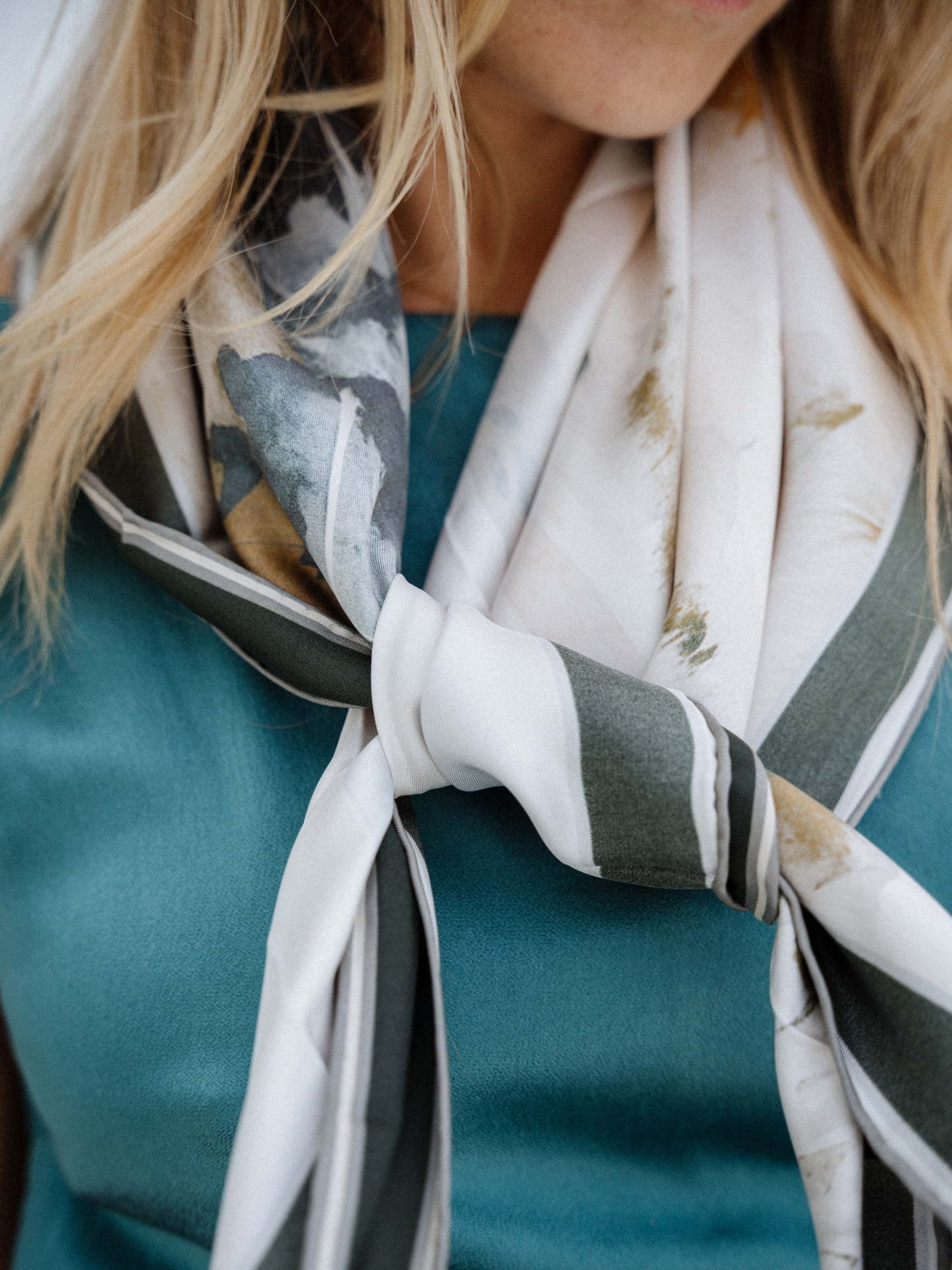 Seascape: Square Silk Scarf