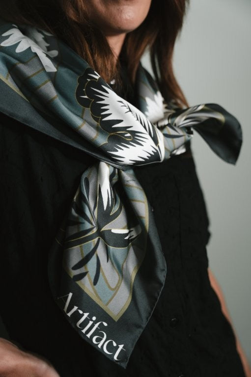 Silva Noire: Square Silk Scarf