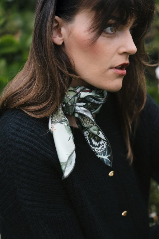 Silva Noire: Square Silk Scarf