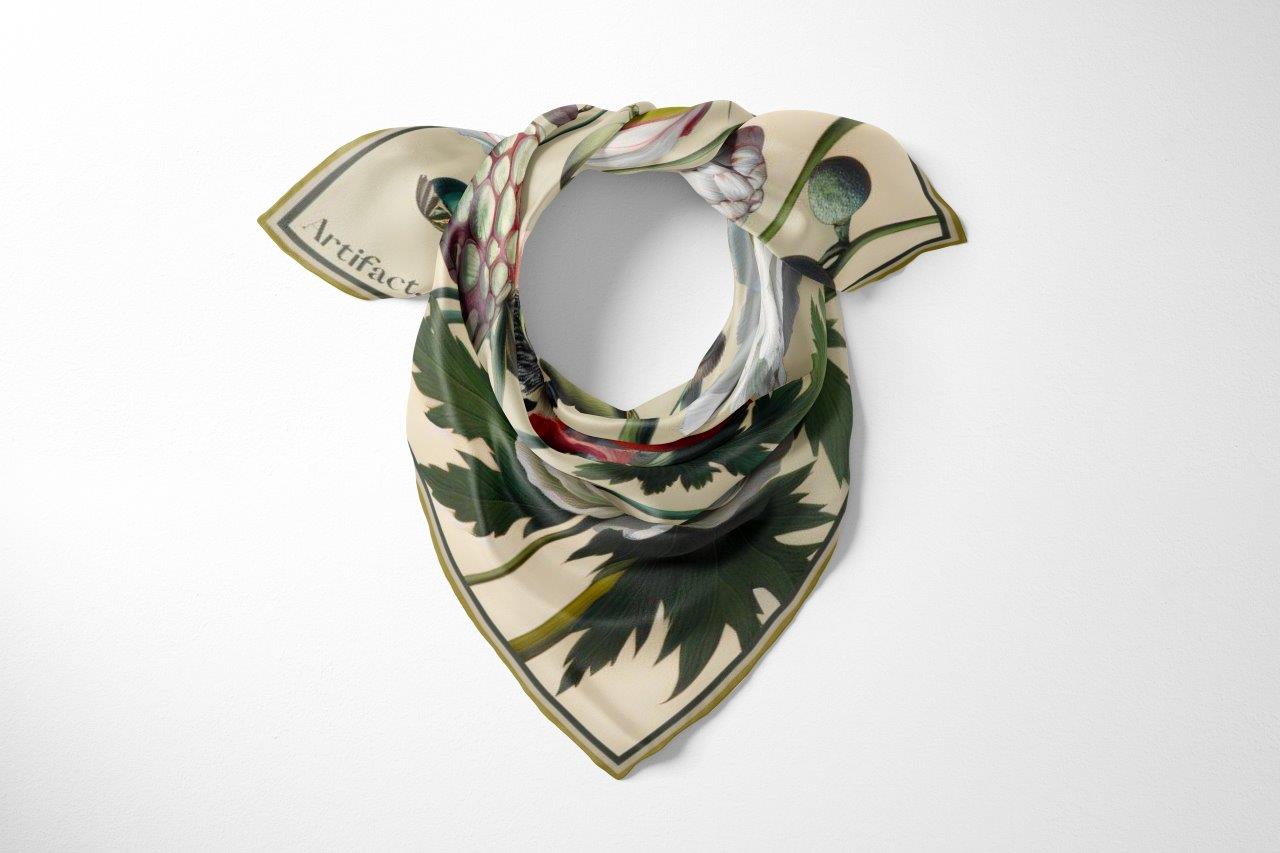Flore : Square Silk Scarf