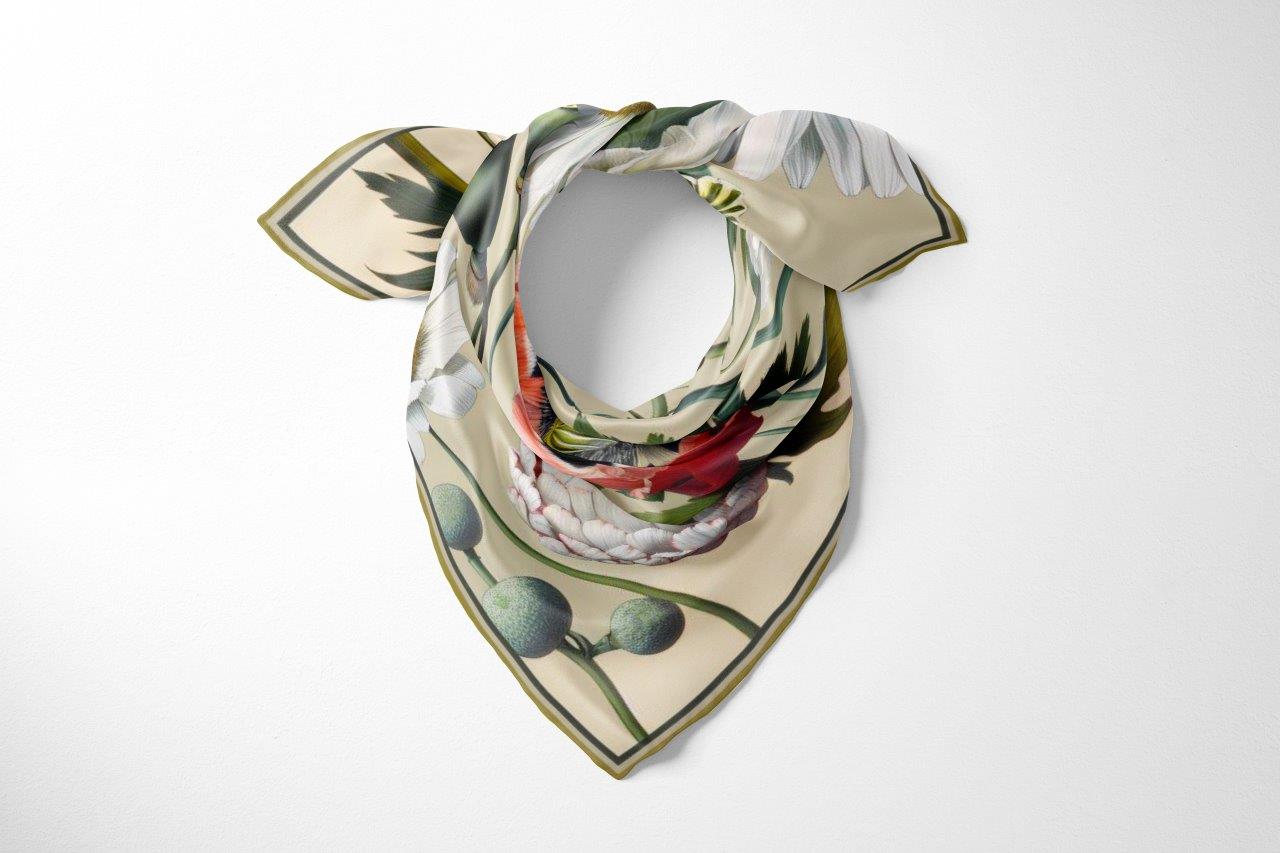 Flore : Square Silk Scarf
