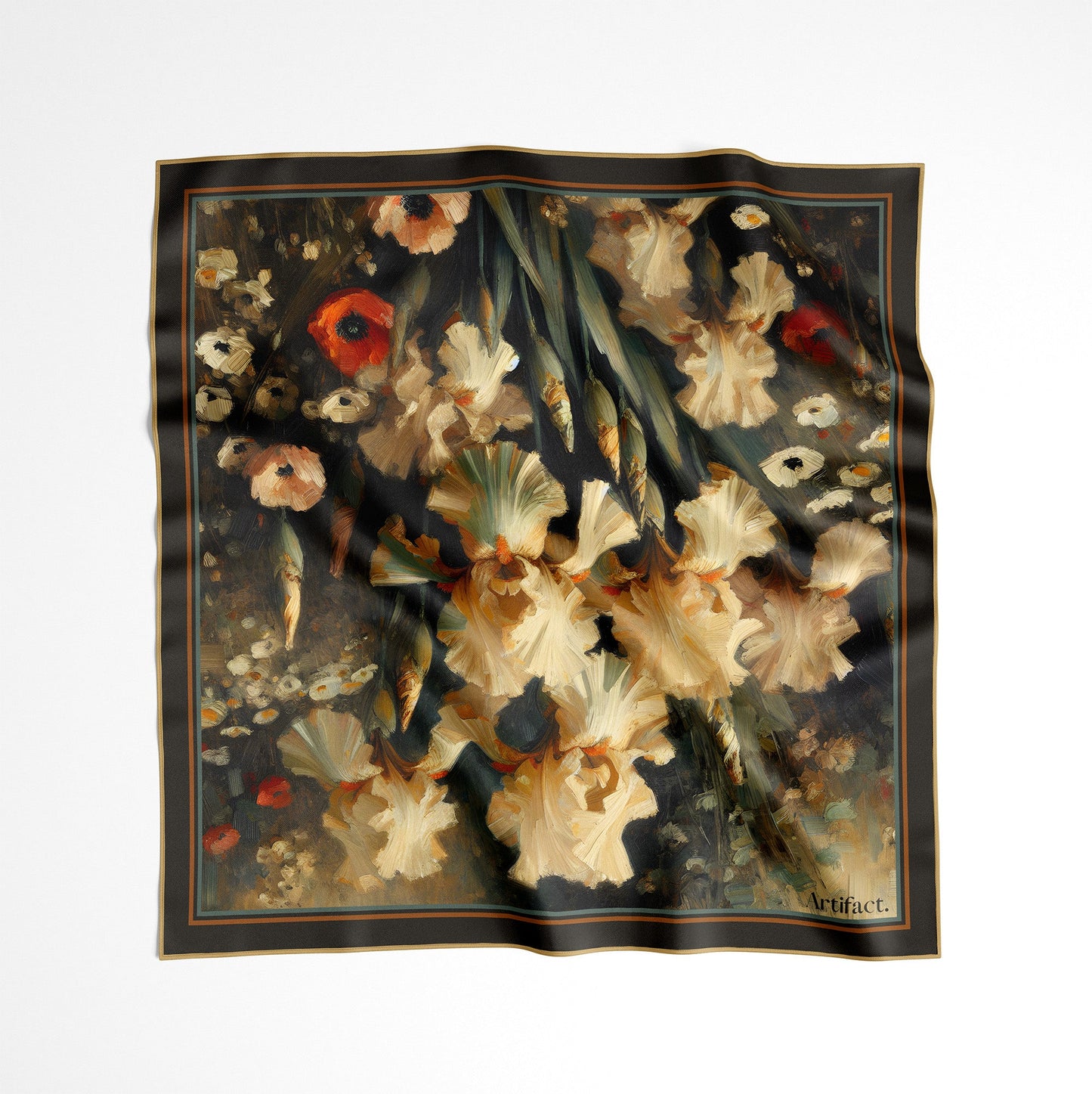 Velour Garden: Square Silk Scarf