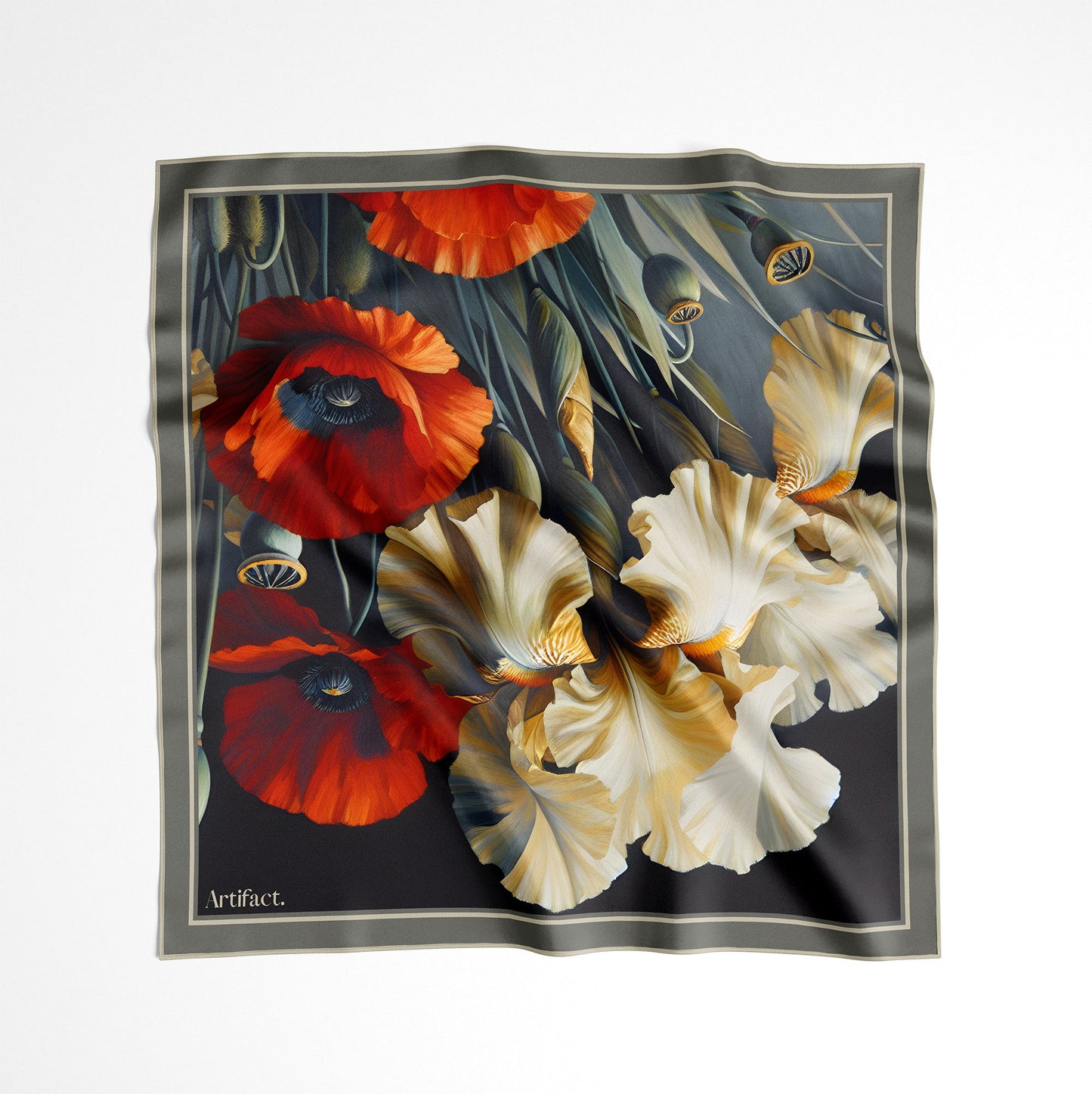 Lys Noire: Square Silk Scarf