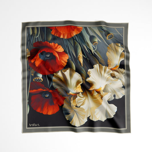 Lys Noire:  Square Silk Scarf
