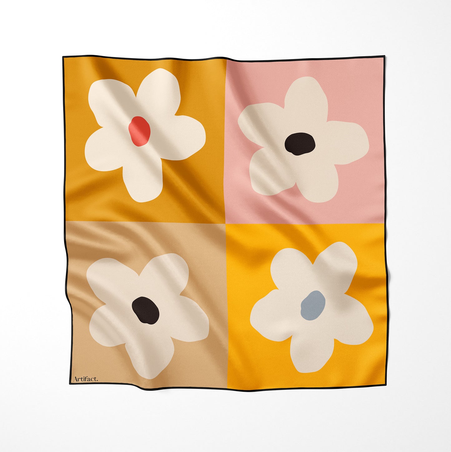 PRE ORDER | Petal Pop: Square Silk Scarf