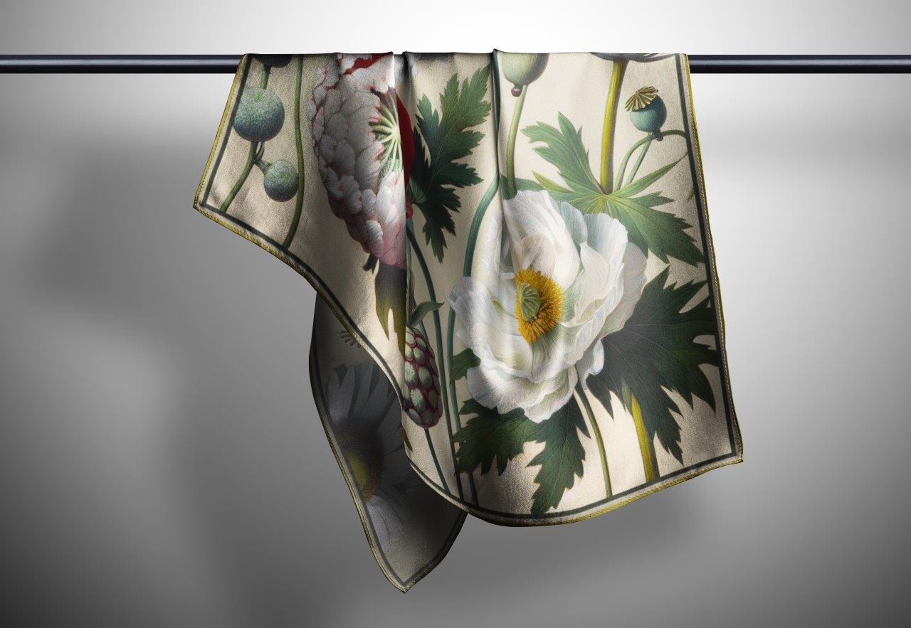 Flore : Square Silk Scarf