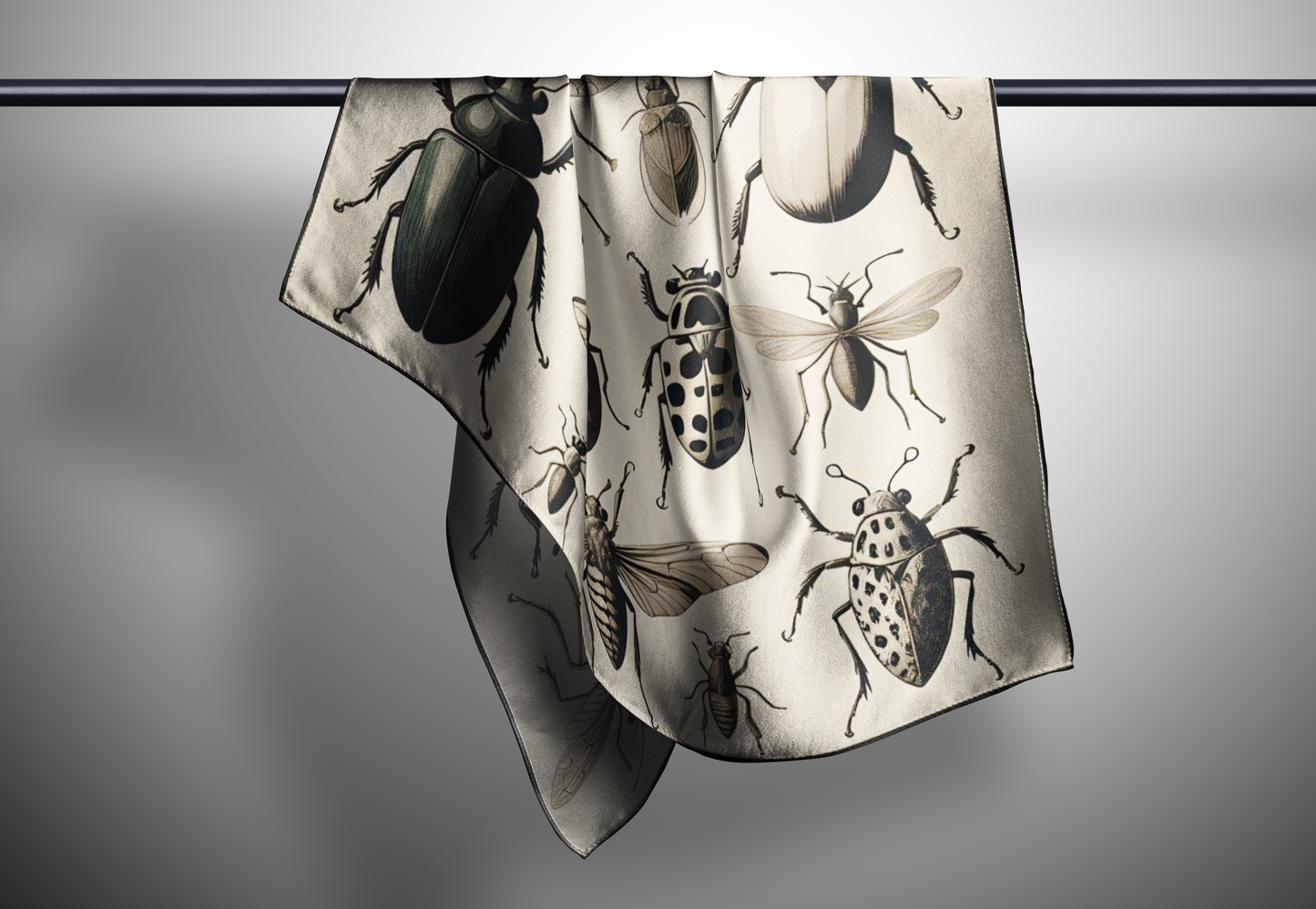 Bugs: Square Silk Scarf