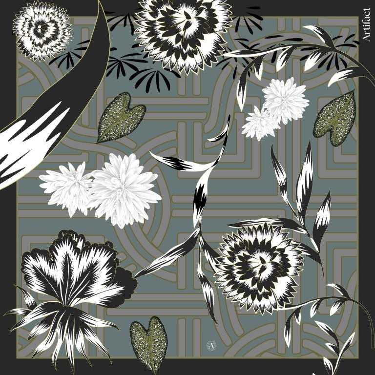 Silva Noire: Square Silk Scarf