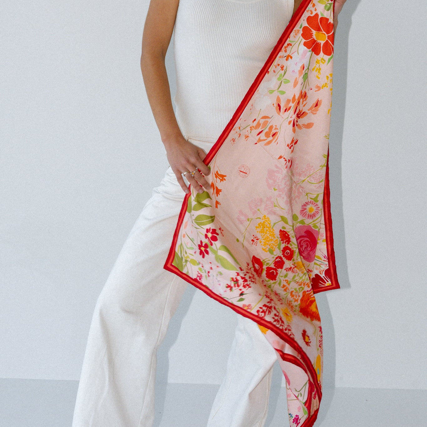 Liora Meadow: Square Silk Scarf