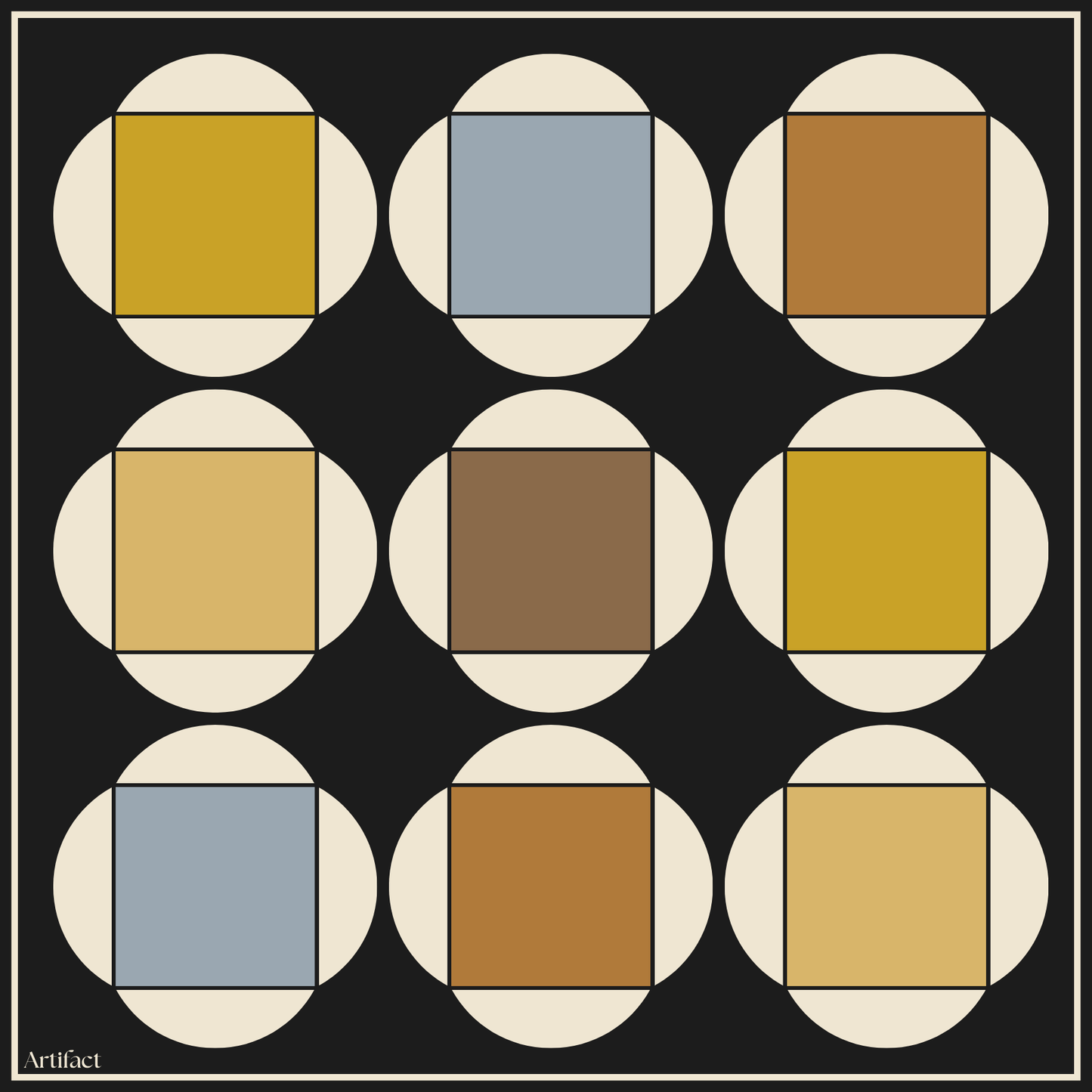 Tableau Forme | Square Silk Scarf