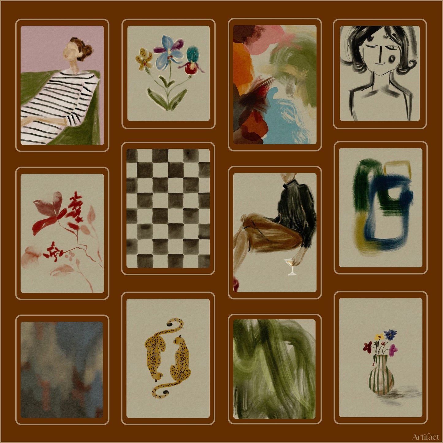 Tableau Salon | Square Silk Scarf