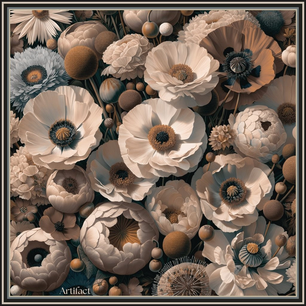 Liora Study:  Square Silk Scarf