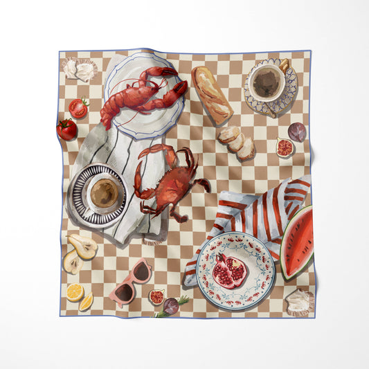 Solea: Square Silk Scarf