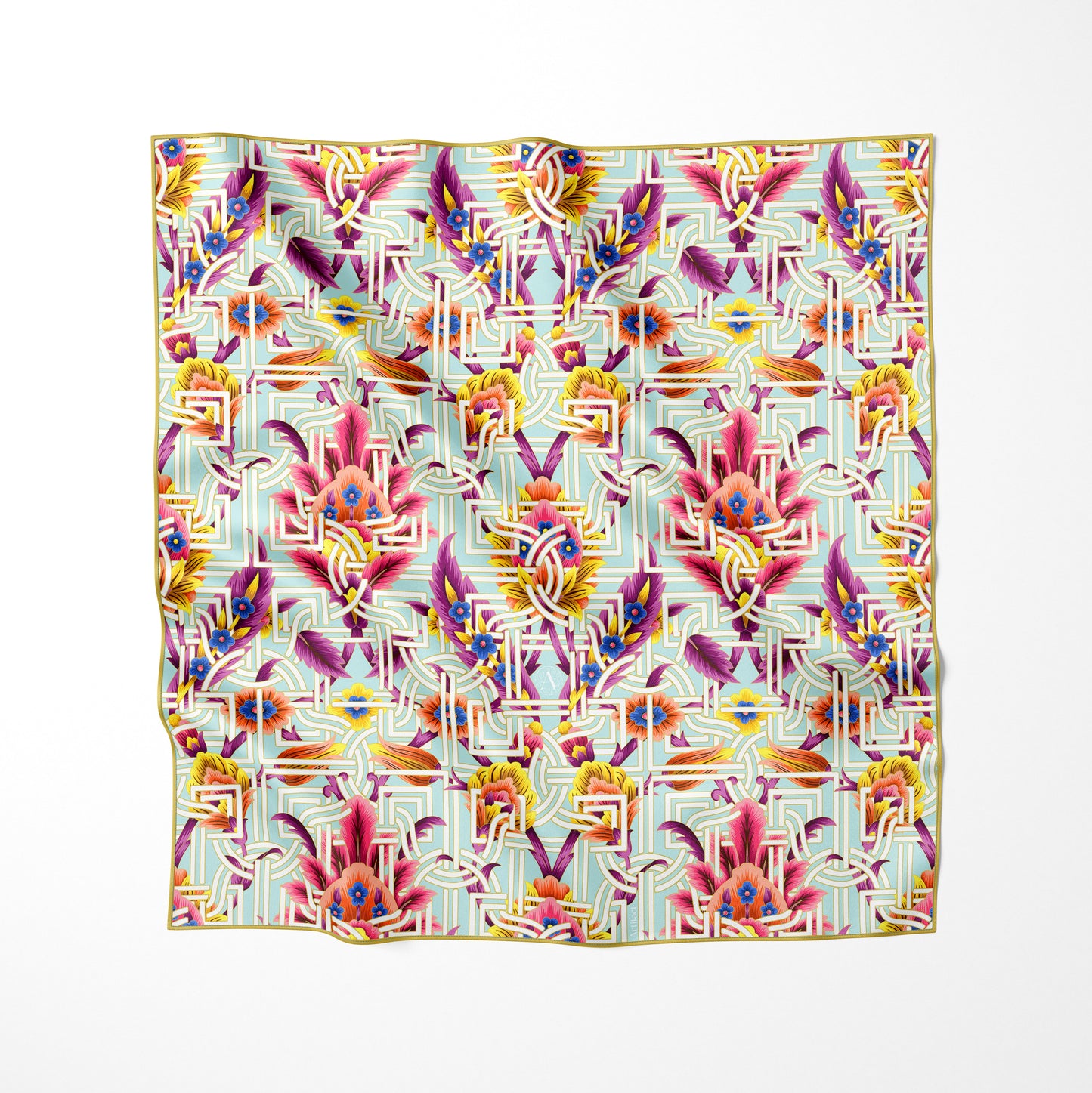 Fiorenza: Square Silk Scarf