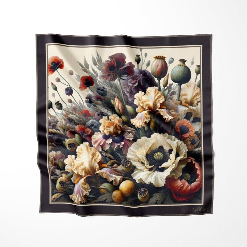 Iris :  Square Silk Scarf