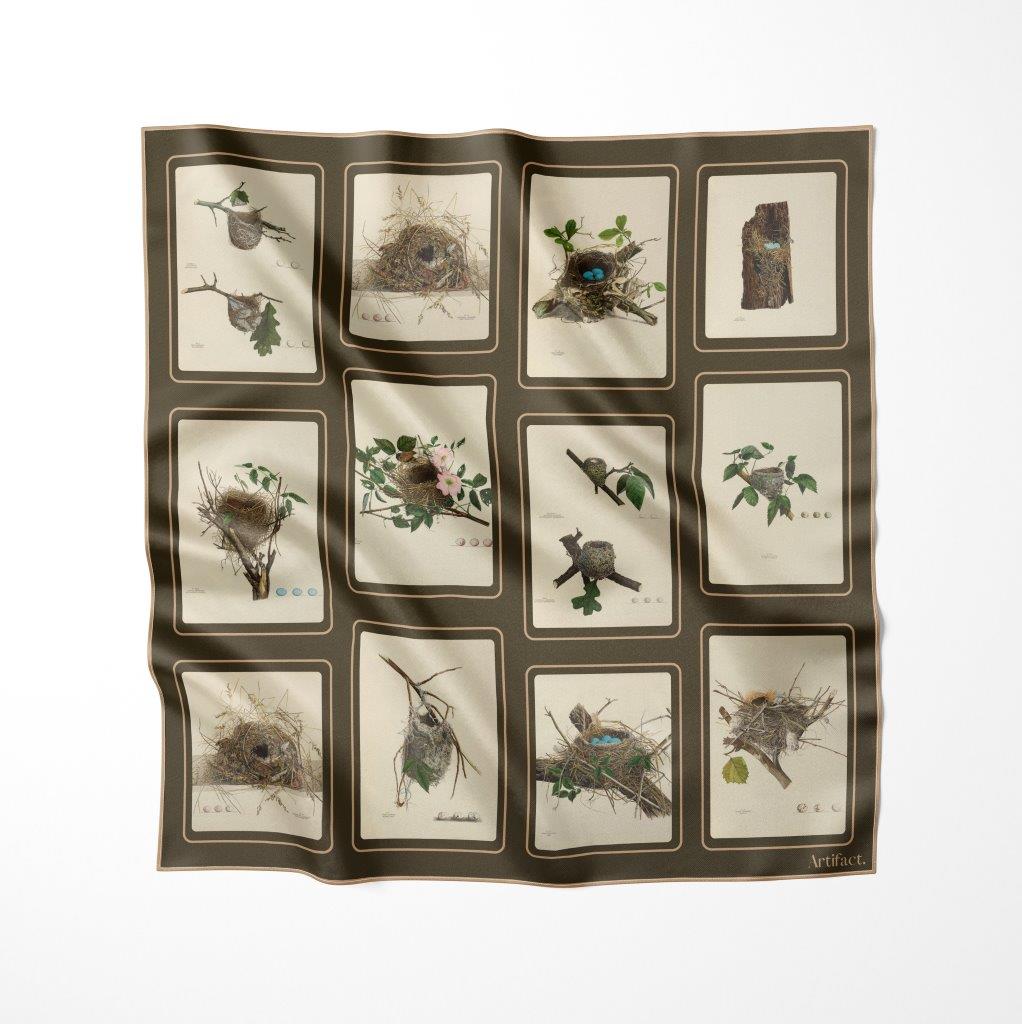 Nest:  Square Silk Scarf