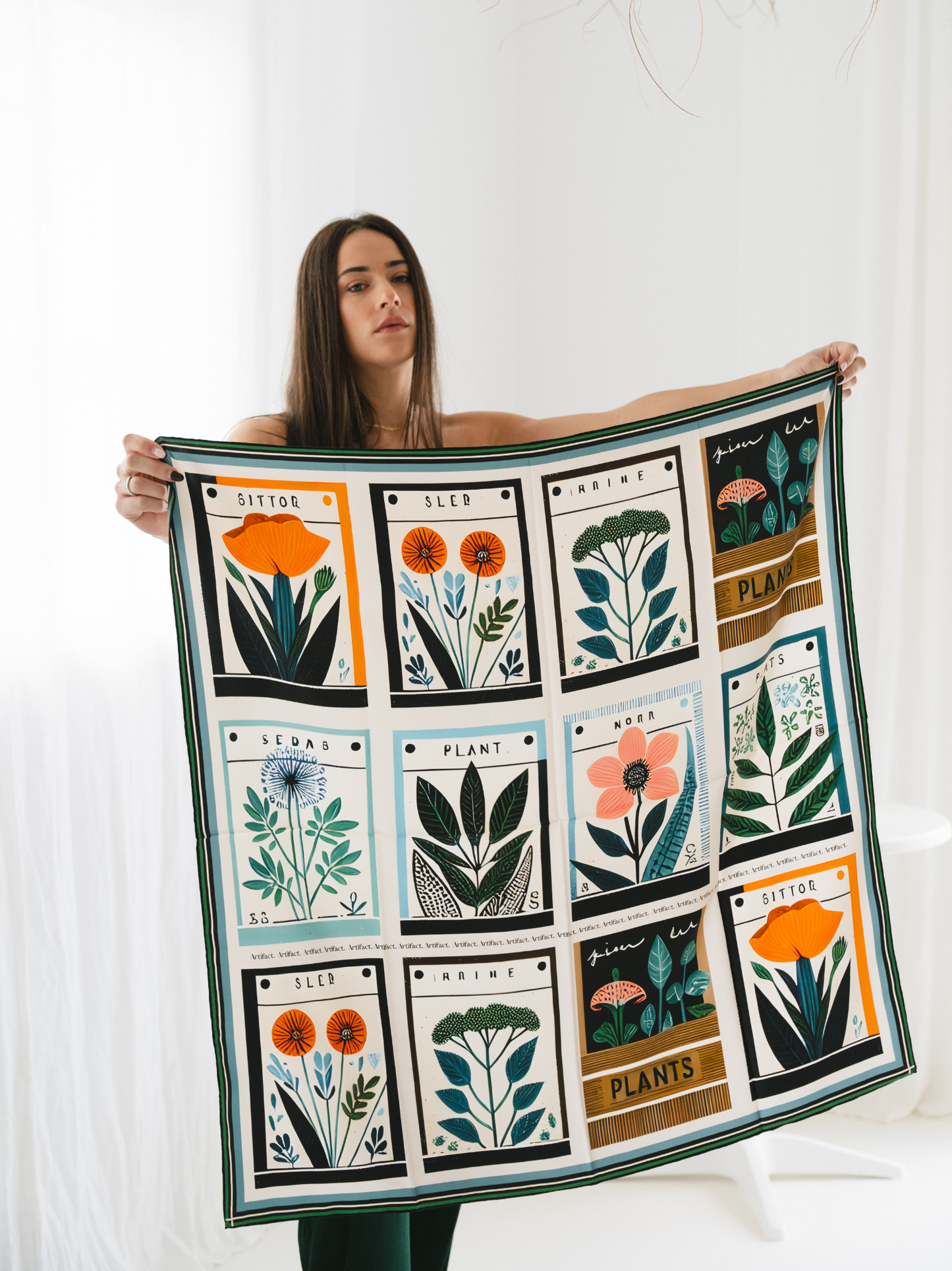 Flora: Women's Silk Scarf