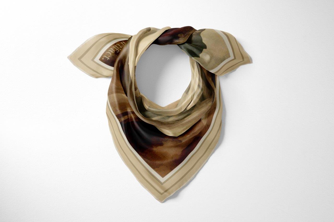 Valley :  Square Silk Scarf