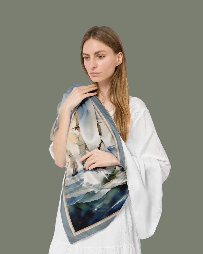 Vessels:  Women's Silk Scarf