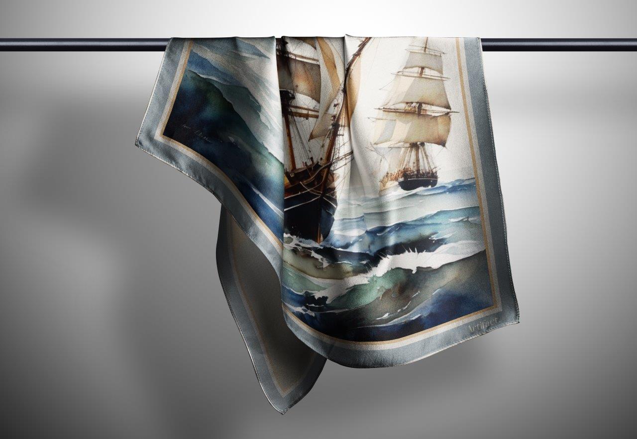 Vessels:  Women's Silk Scarf