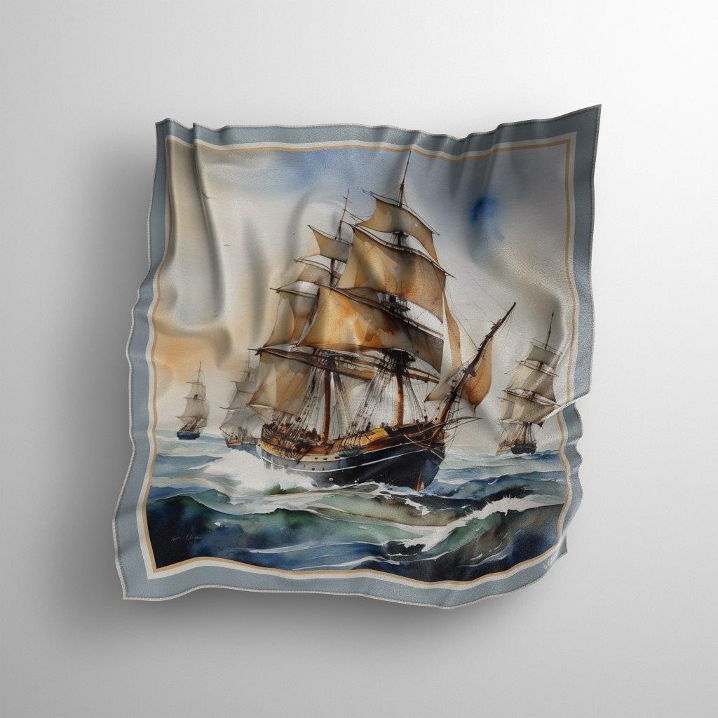 Vessels:  Women's Silk Scarf