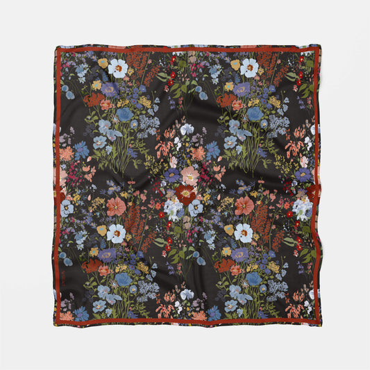 Liora Noir:  Square Silk Scarf