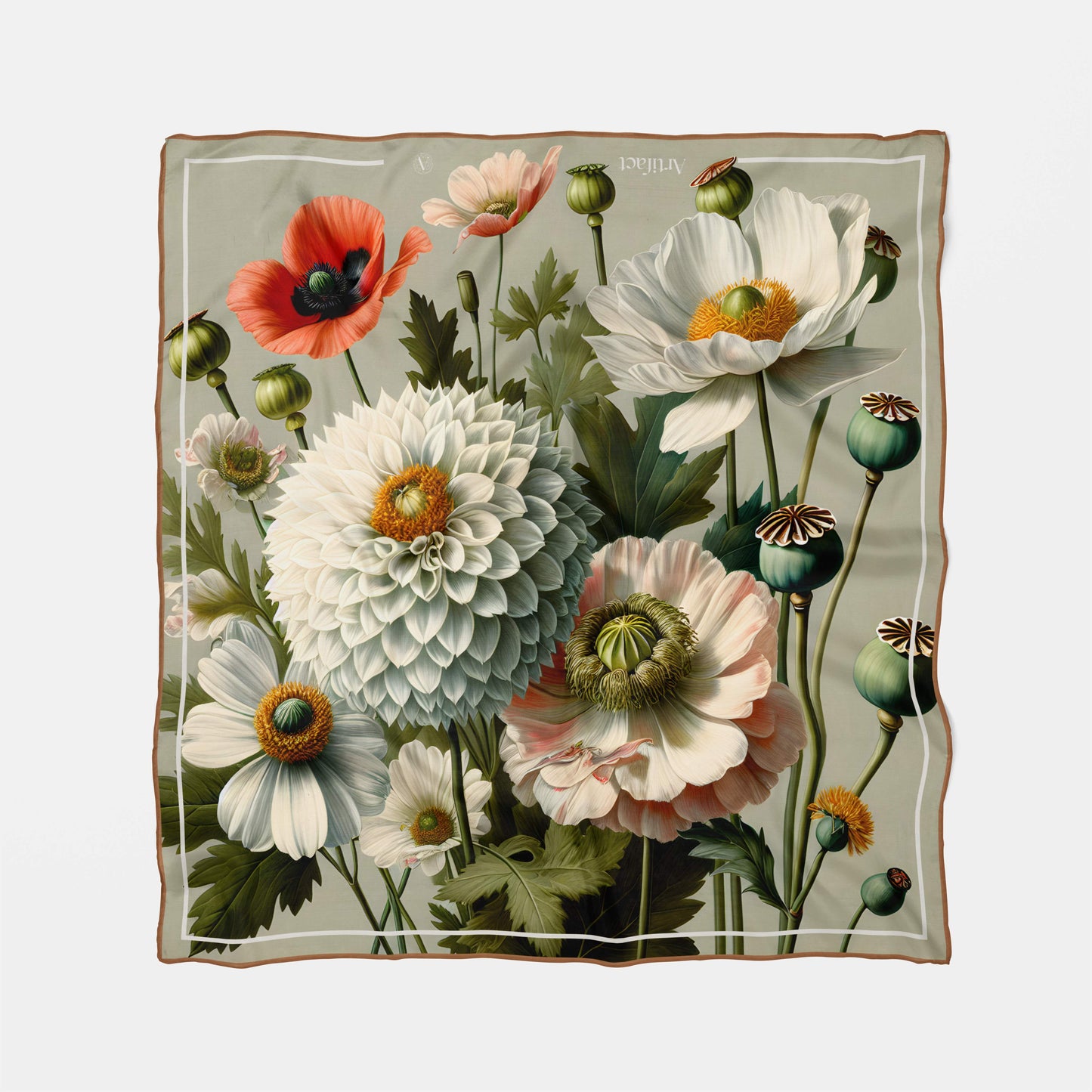Liora Garden:  Square Silk Scarf