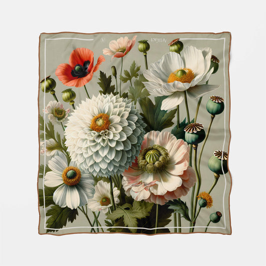 Liora Garden:  Square Silk Scarf