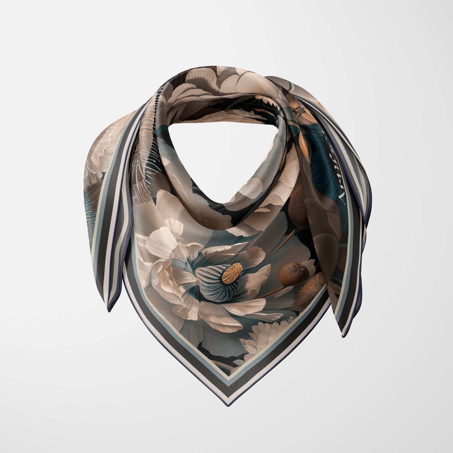 Liora Study:  Square Silk Scarf