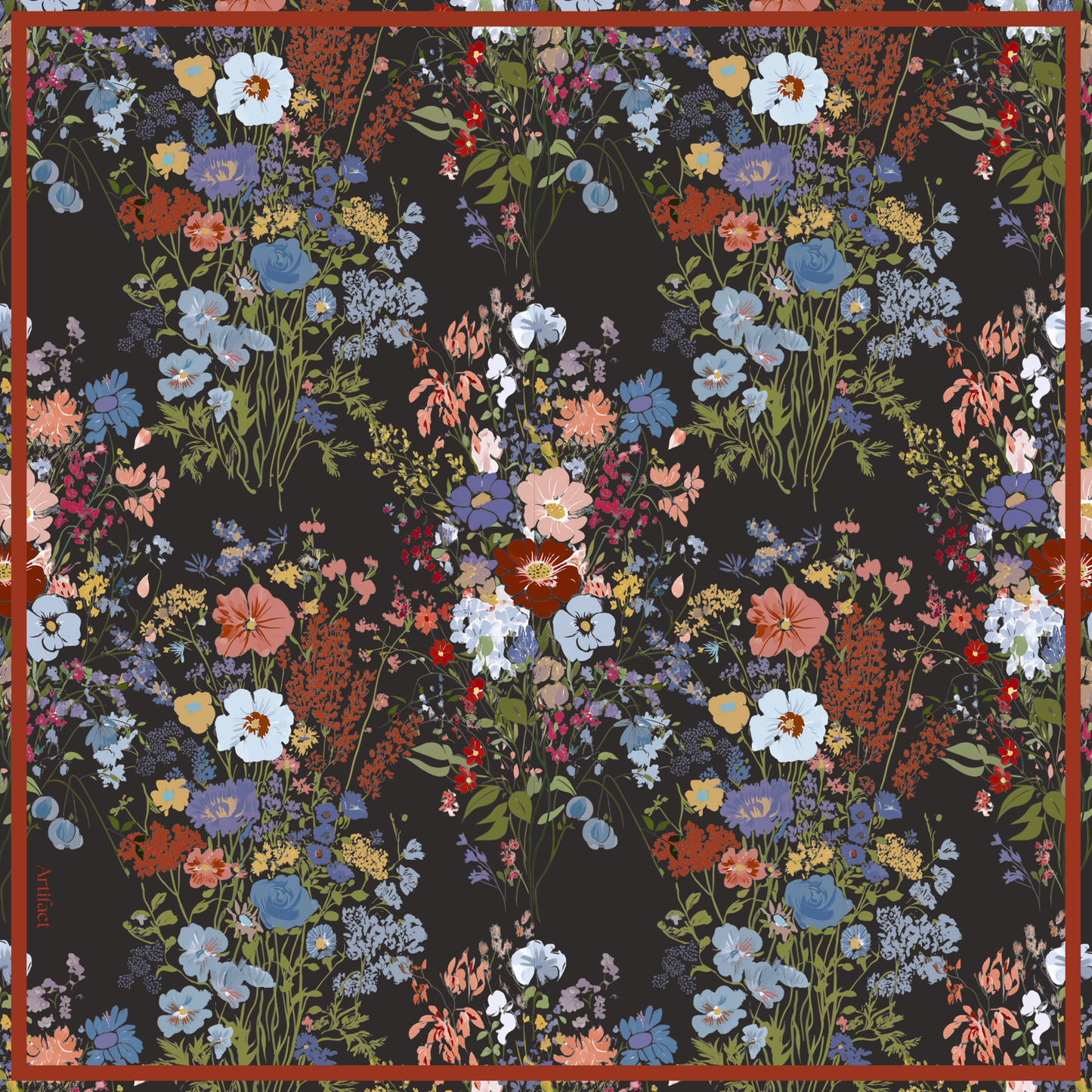 Liora Noir:  Square Silk Scarf
