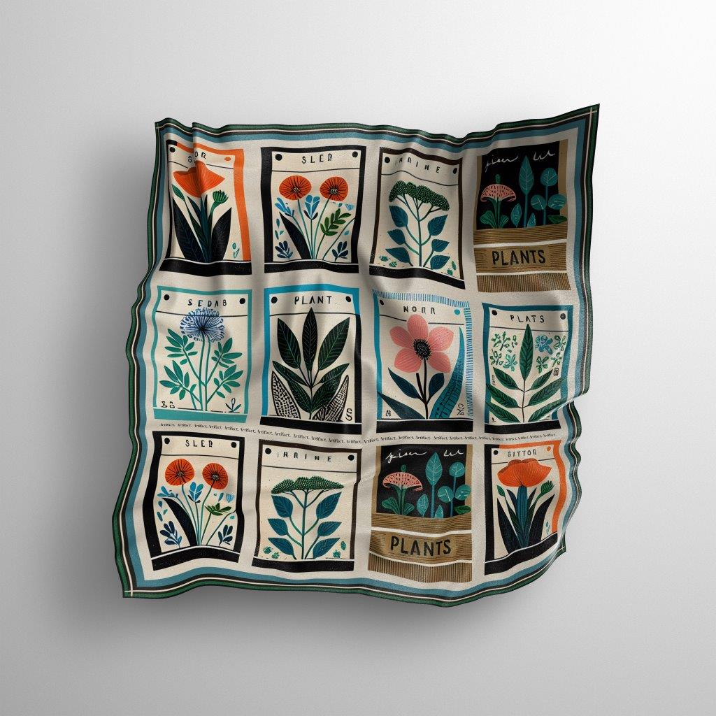 Flora: Women's Silk Scarf