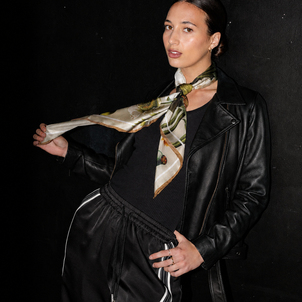 Liora Garden:  Square Silk Scarf