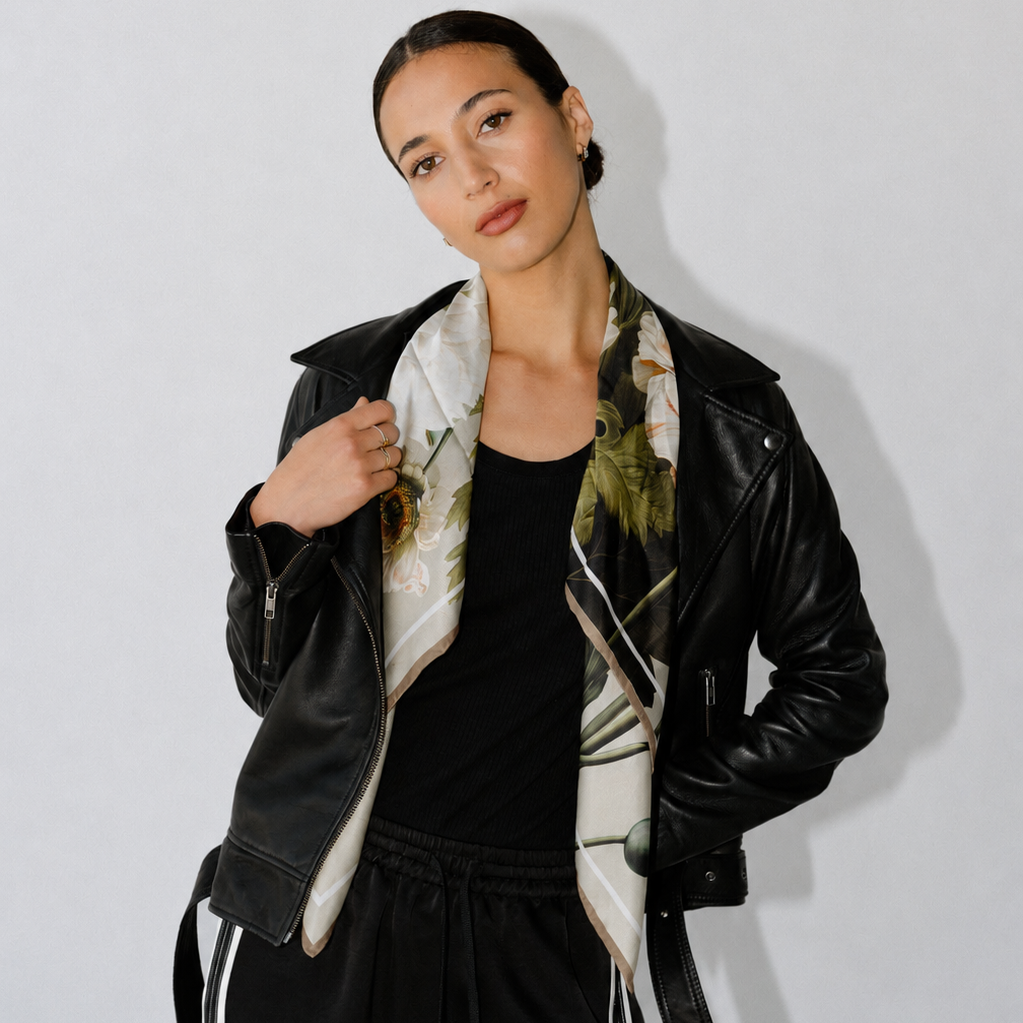 Liora Garden:  Square Silk Scarf