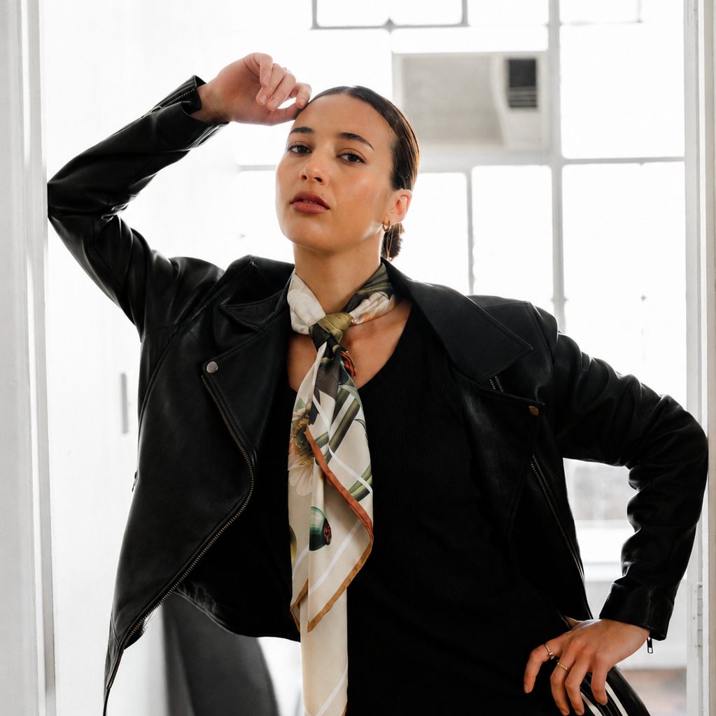 Liora Garden:  Square Silk Scarf