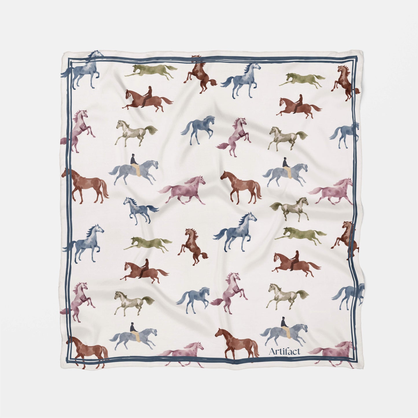 Cheval 26 | Form Square Silk Scarf