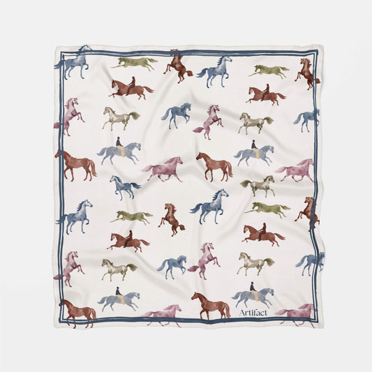 Cheval 26 | Form Square Silk Scarf