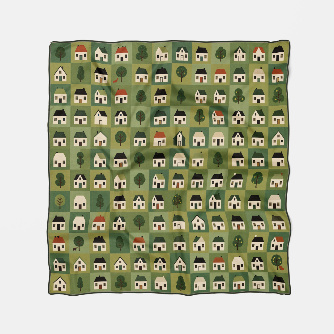 Tableau Hamlet | Square Silk Scarf