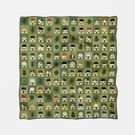 Tableau Hamlet | Square Silk Scarf