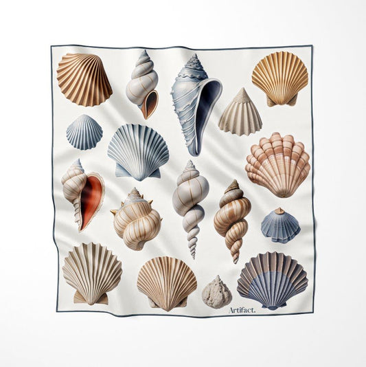 Sea:  Square Silk Scarf