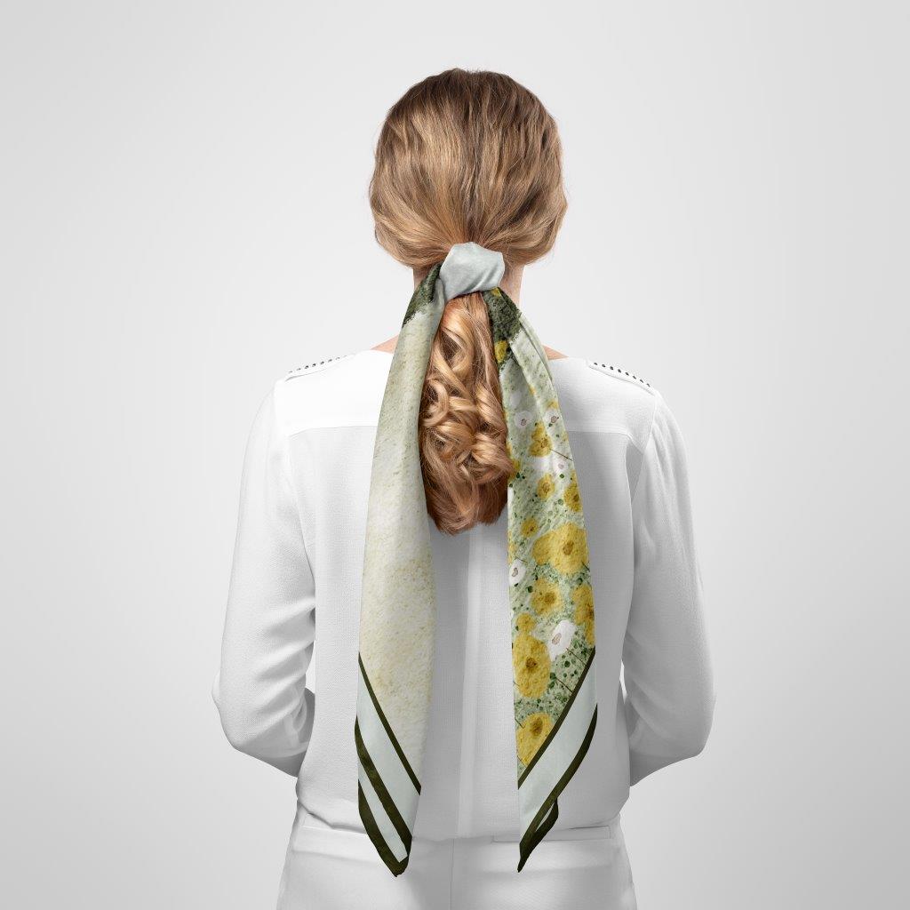 Pavot: Square Silk Scarf